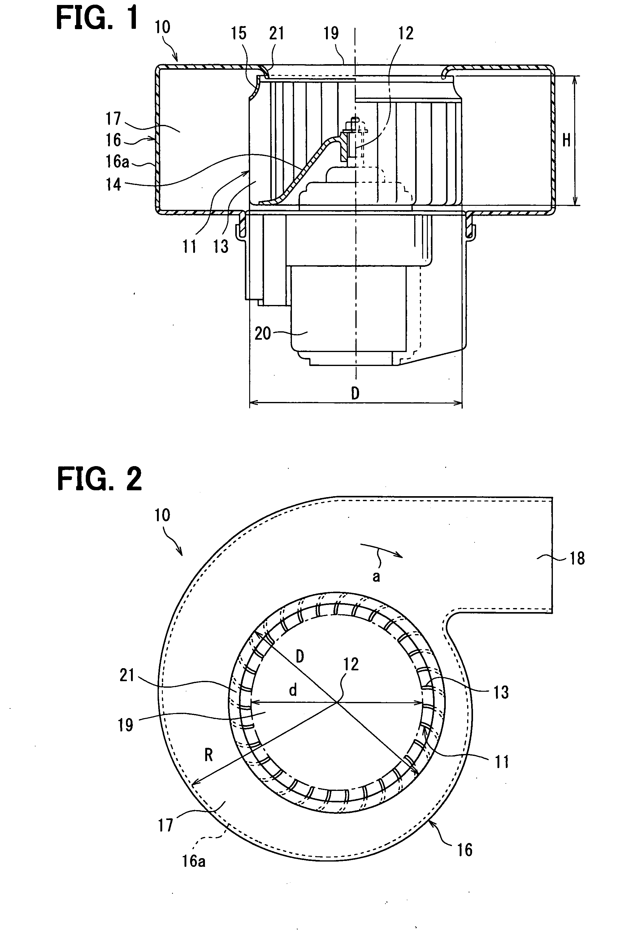 Centrifugal multiblade fan