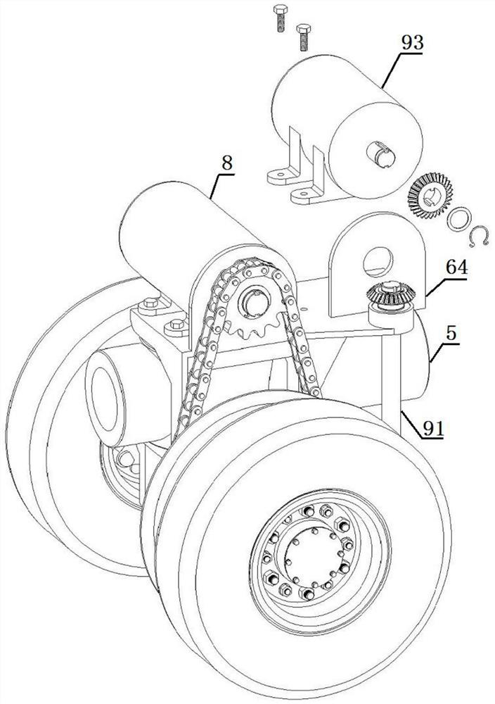 Composite wheel for construction vehicle