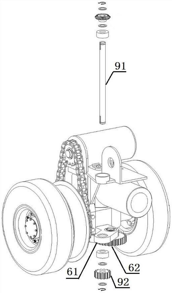 Composite wheel for construction vehicle