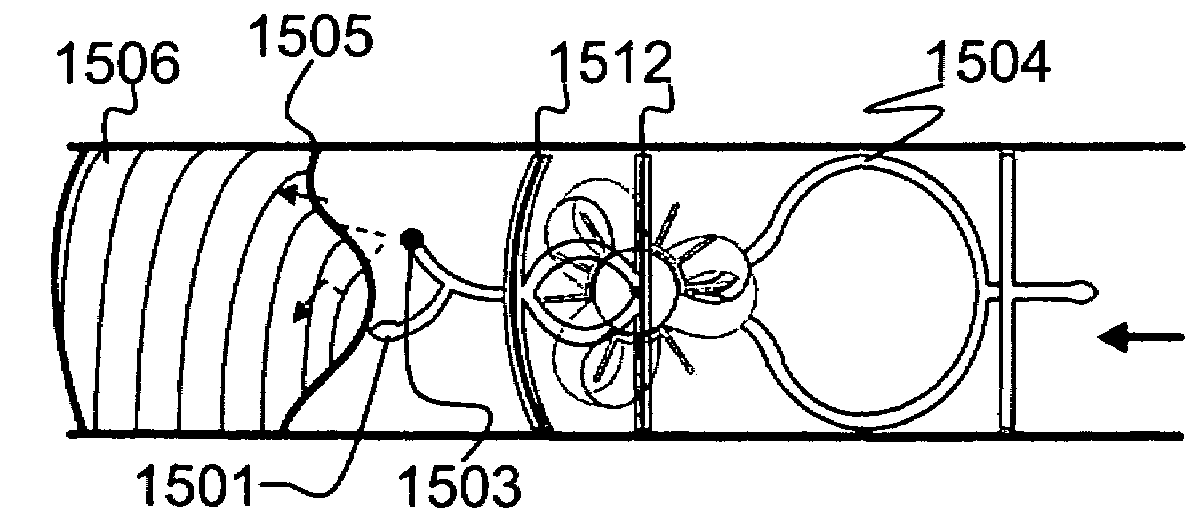 Implantable device with miniature rotating portion for the treatment of atherosclerosis, especially vulnerable plaques