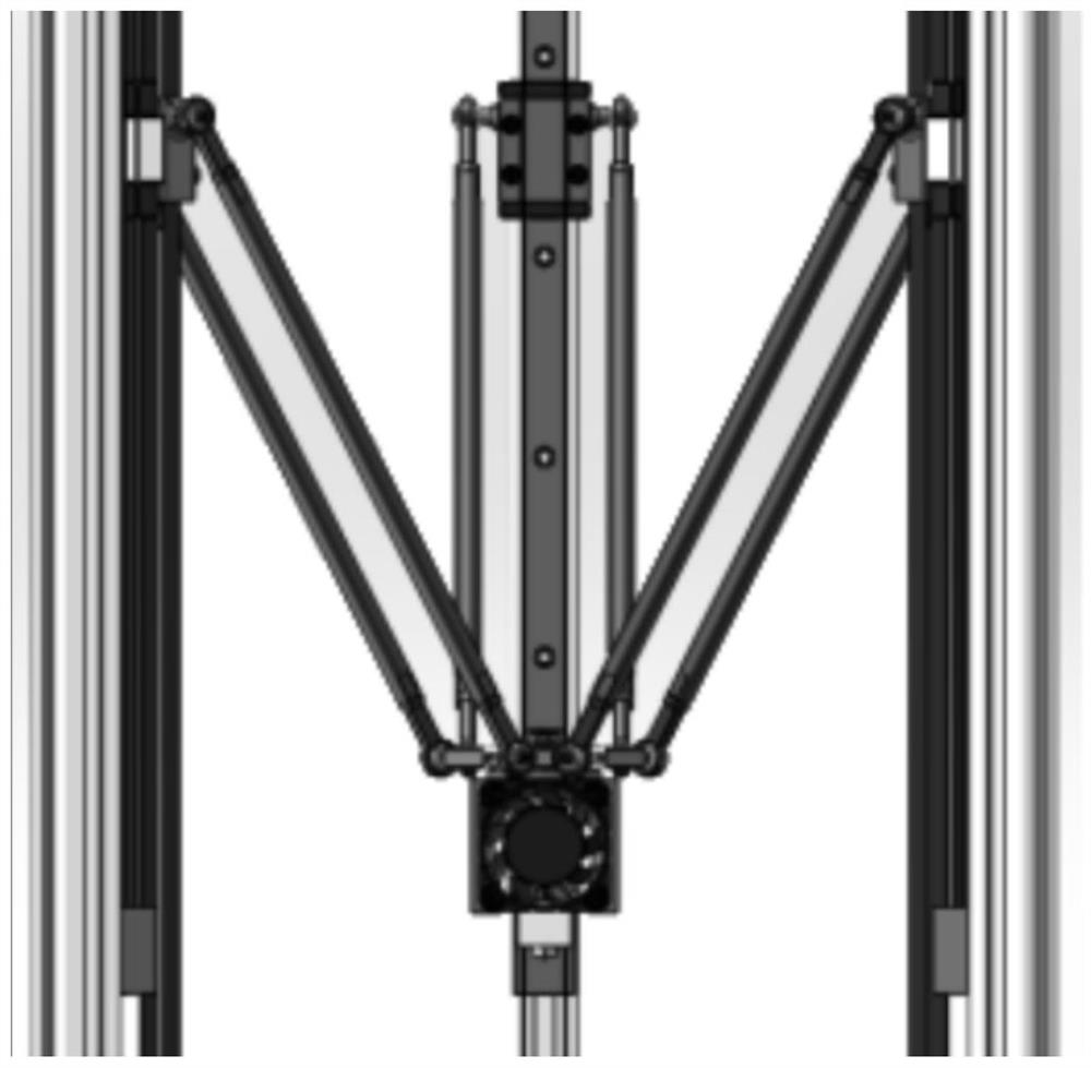 Multi-degree-of-freedom continuous composite fiber material 3D printer