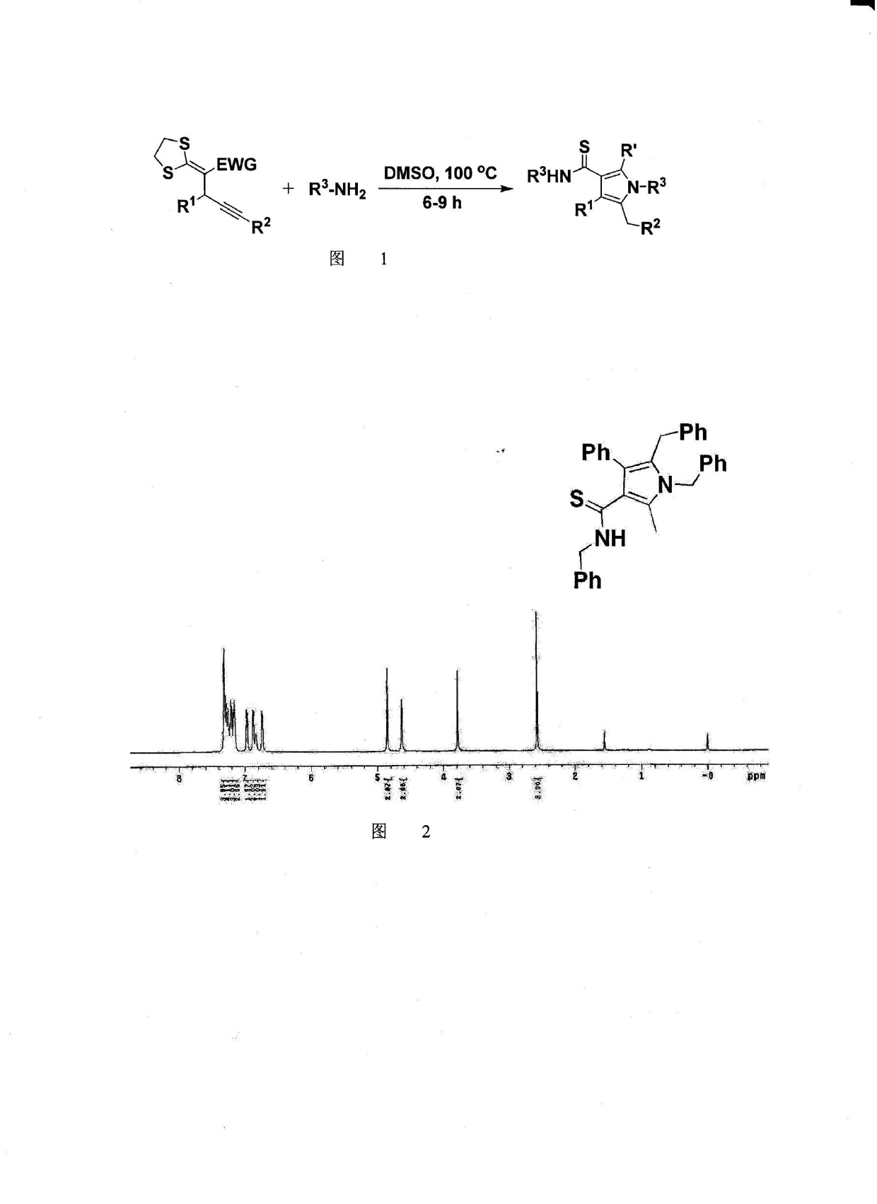 Method for synthesis of highly functionalized pyrrole compound