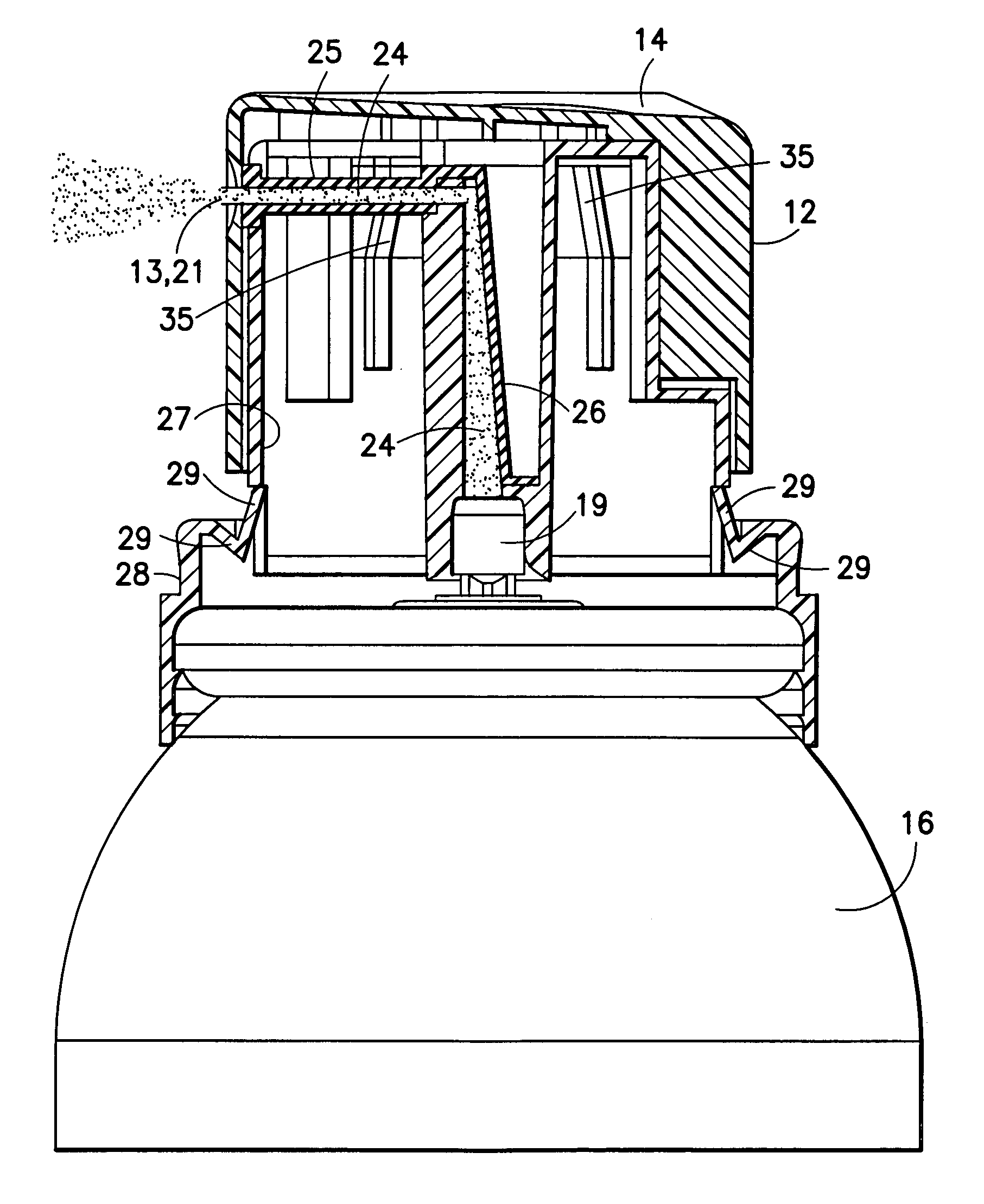 Aerosol valve actuator