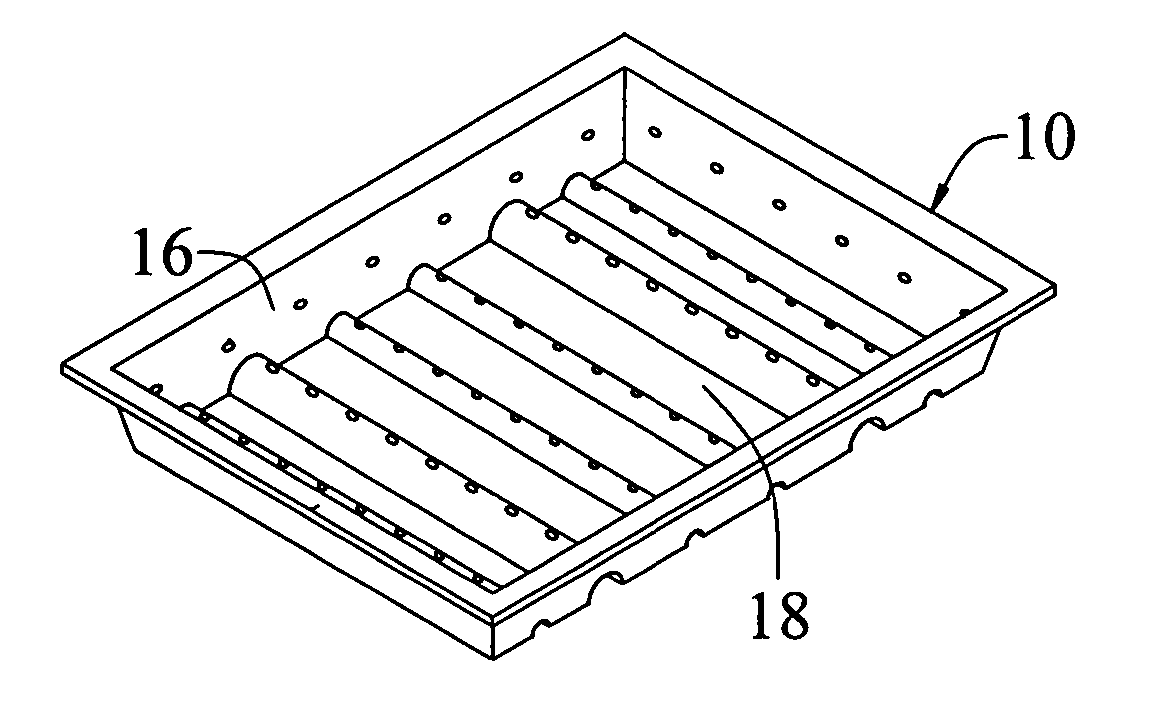 Modular green roof system, apparatus and methods, including pre-seeded modular panels