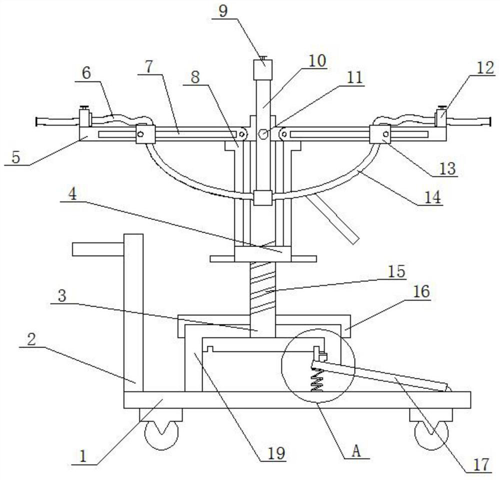 A high-efficiency spray dust suppression device for construction engineering