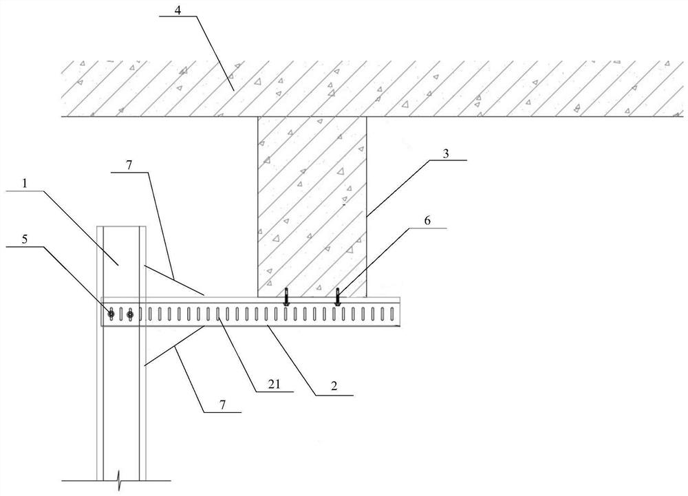 Damping device of light steel keel wall