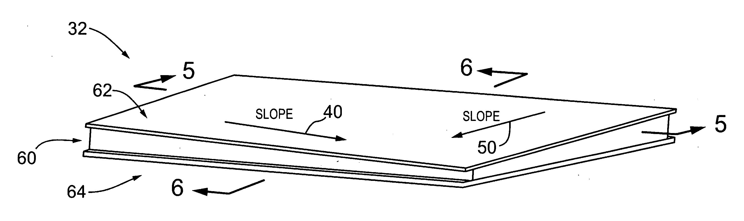 Structural insulating panel and flat roof structure employing same