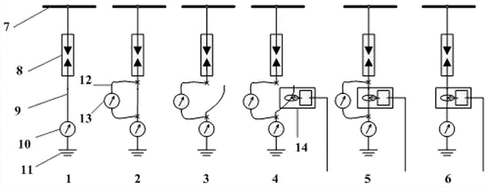 Method for mounting current transformer at grounding down lead of operating lightning arrester