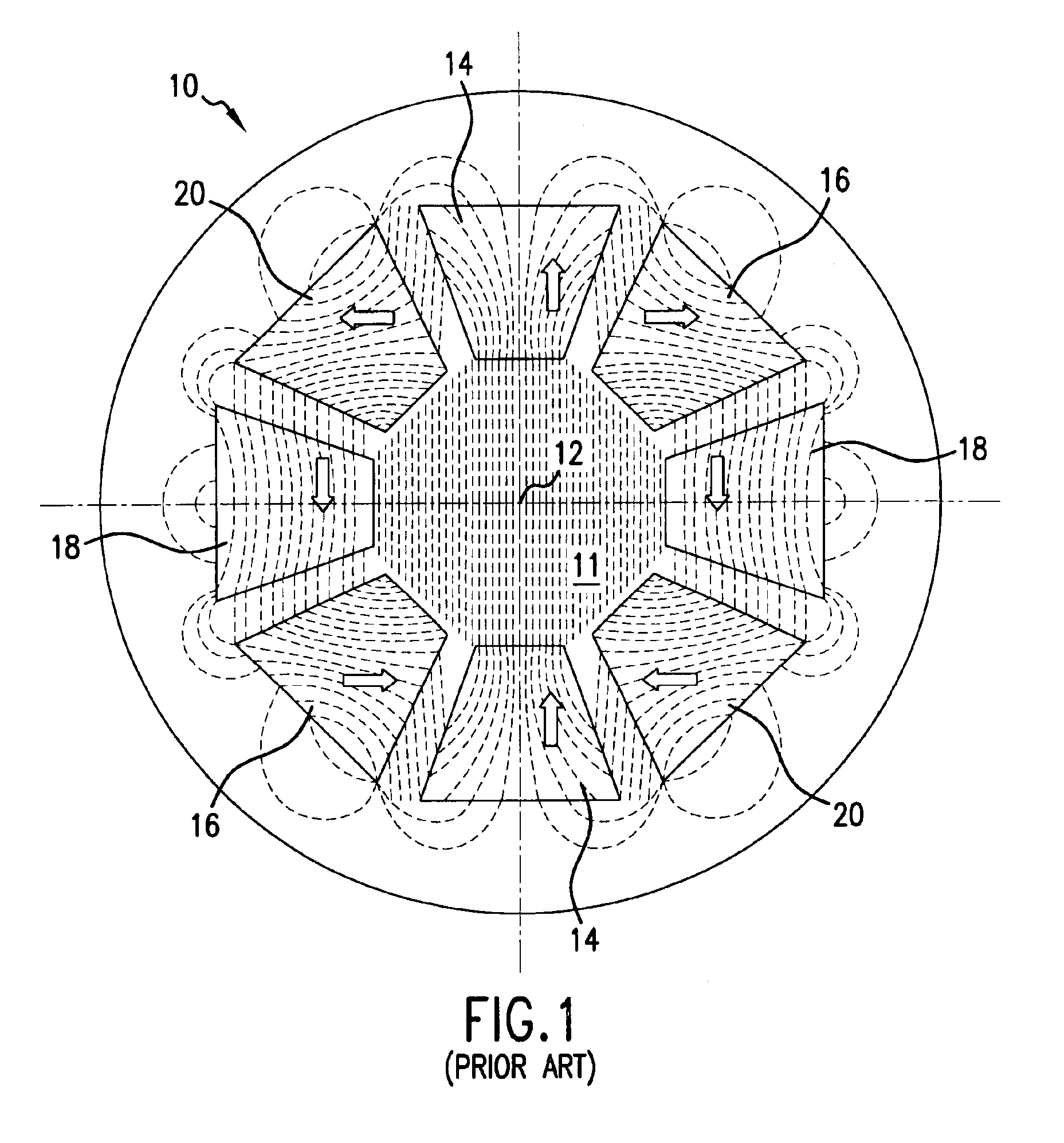 Apparatus and method for magnetic resonance measurements in an interior volume