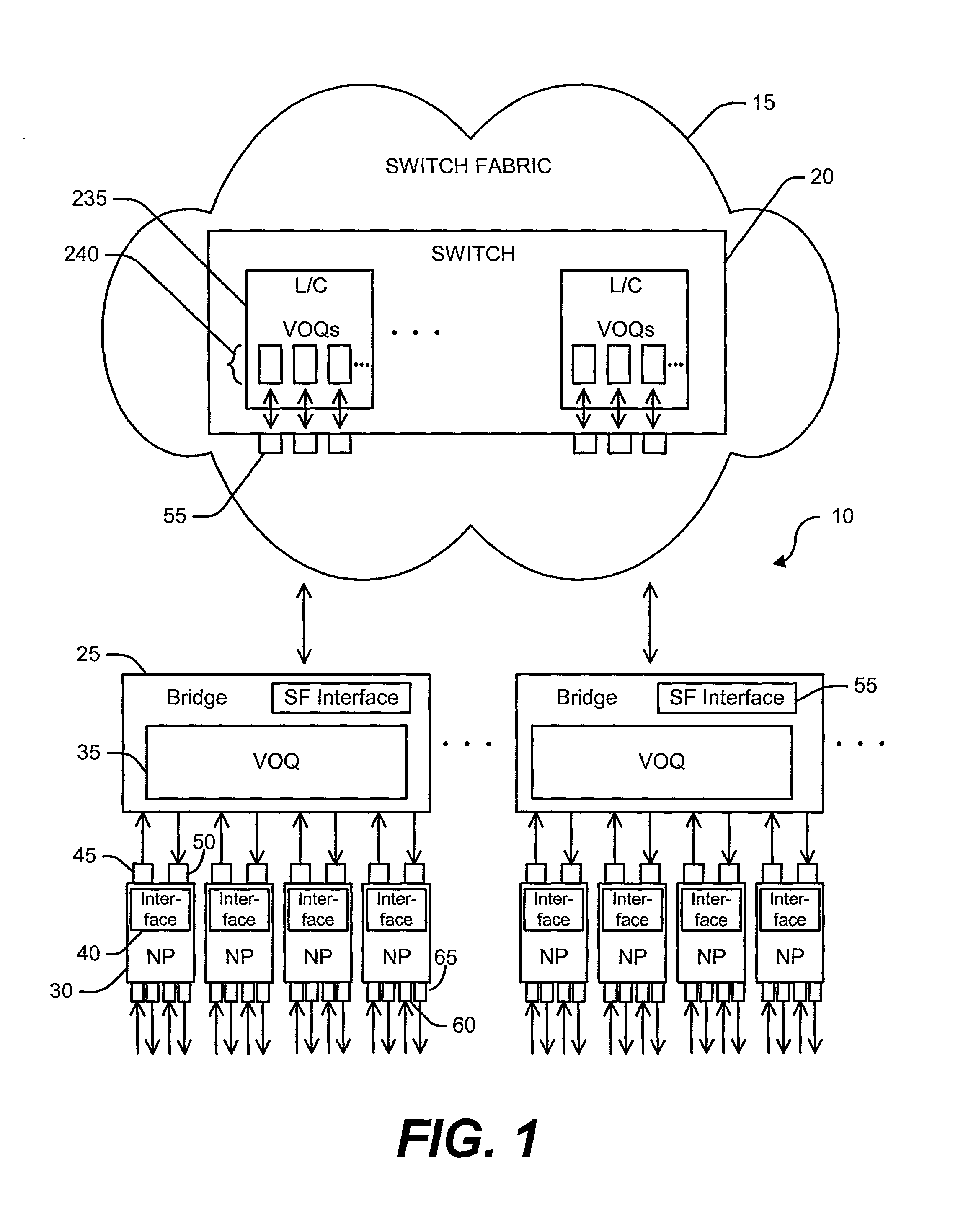 Buffer to buffer credit flow control for computer network