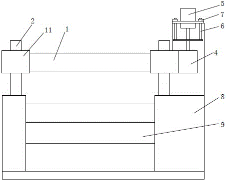 Rolling machine with rolling diameter capable of being adjusted conveniently