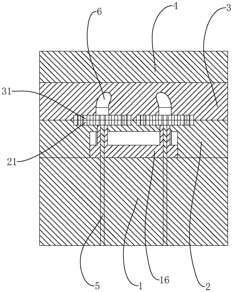 Convenient-to-open injection mold for gear part