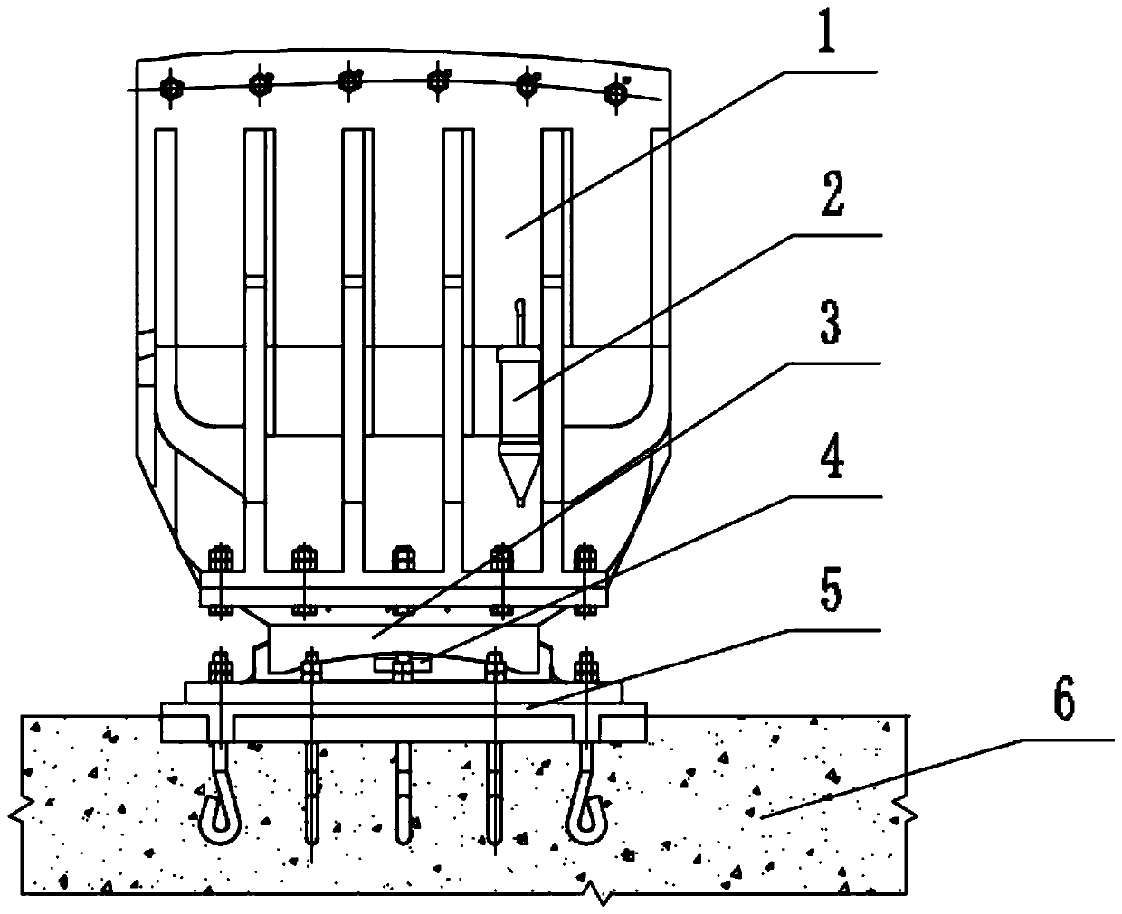 Intelligent monitoring type bridge splay saddle support