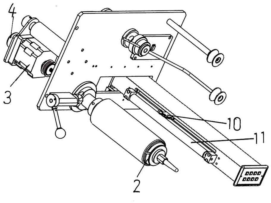 Large diameter polymer monofilament take-up device