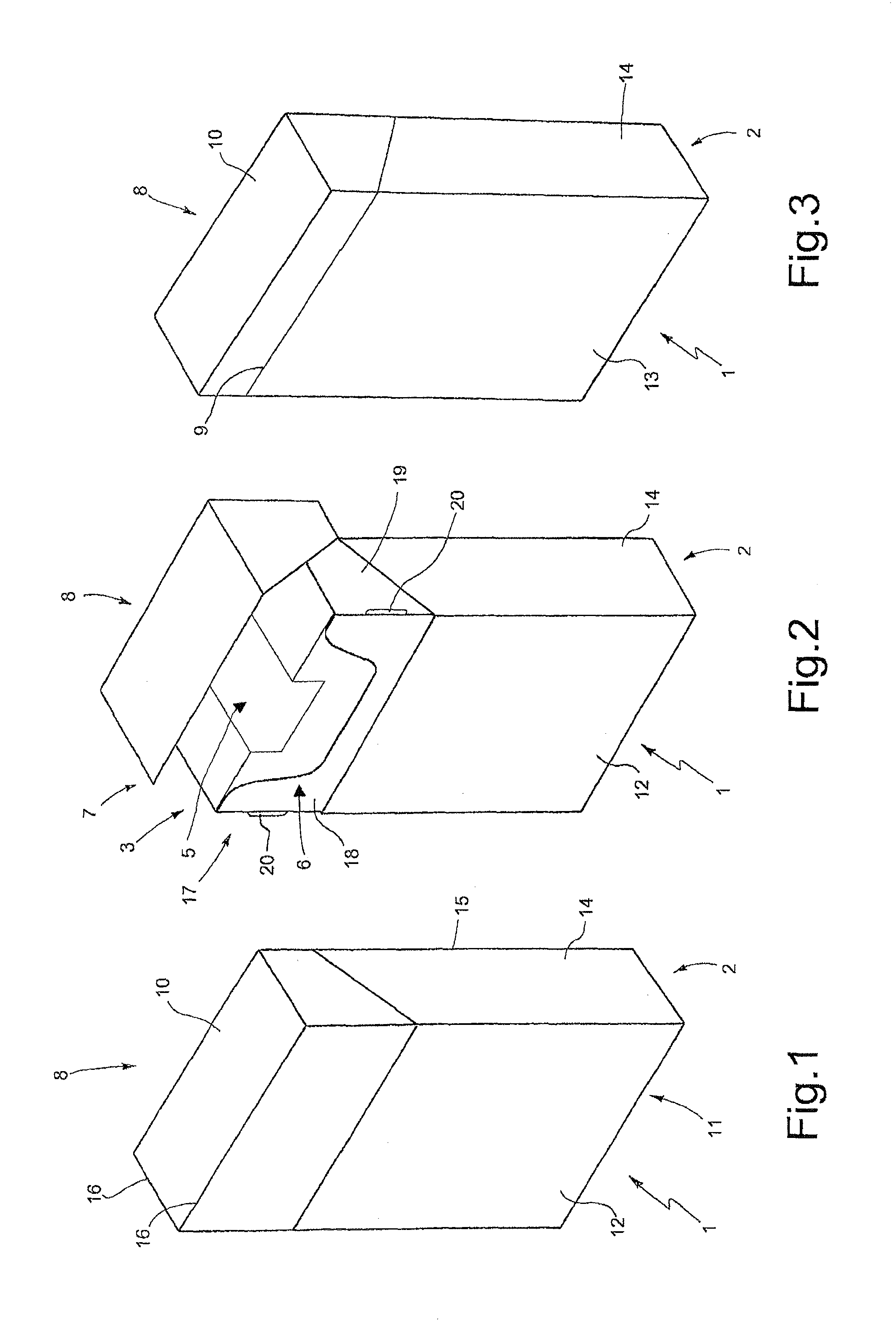Package comprising a wrapping with a reclosable withdrawal opening, and relative packing method and machine