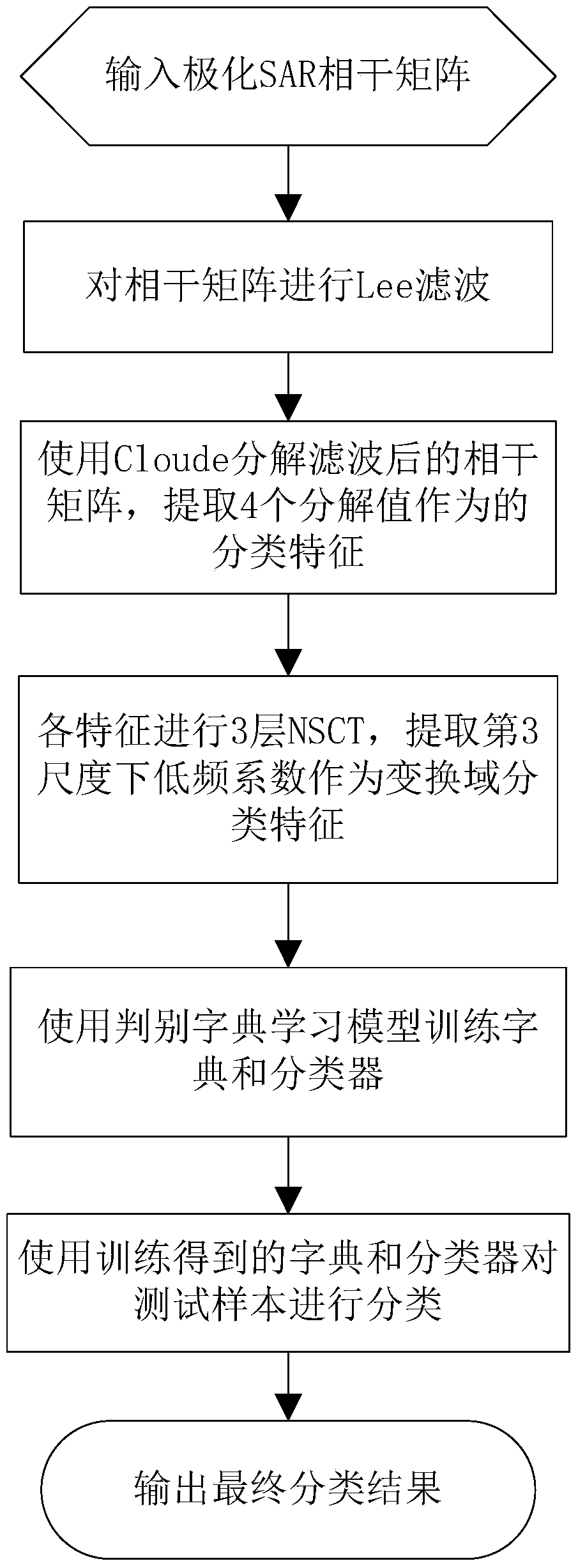 Polarized SAR Classification Method Based on NSCT and Discriminative Dictionary Learning