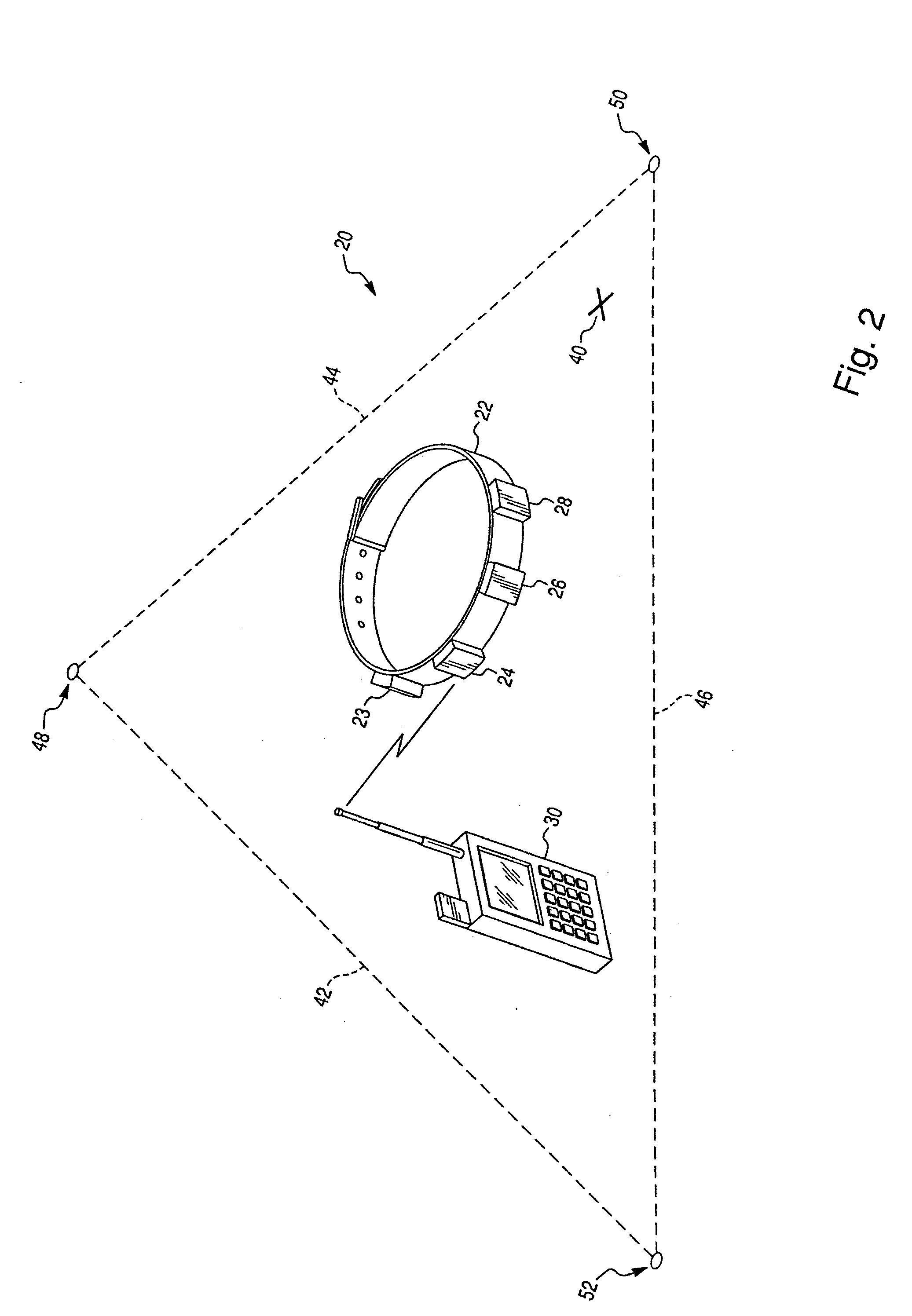 Method and appartus for training and for constraining a subject to a specific area
