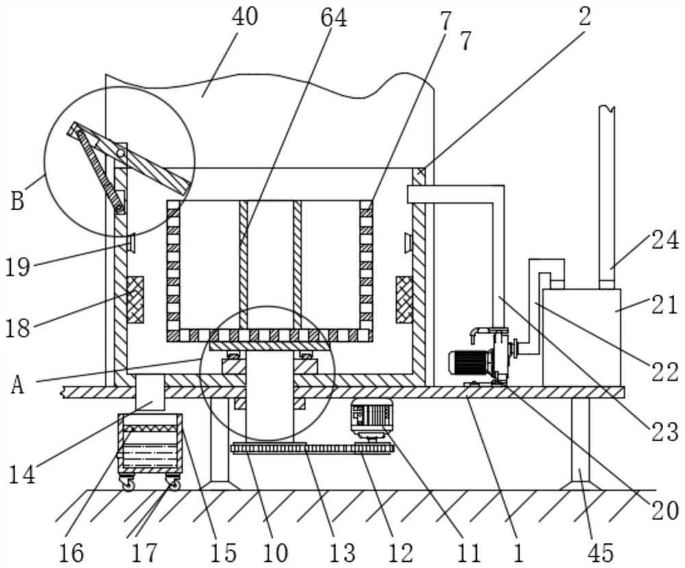 A kind of cleaning equipment for refractory production and using method thereof