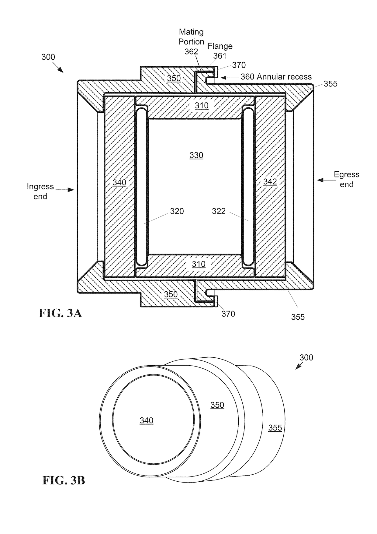 Mechanically sealed tube for laser sustained plasma lamp and production method for same