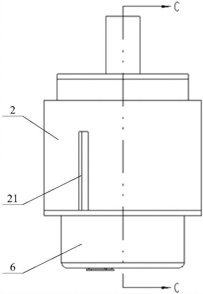 Engine and engine oil-gas separator