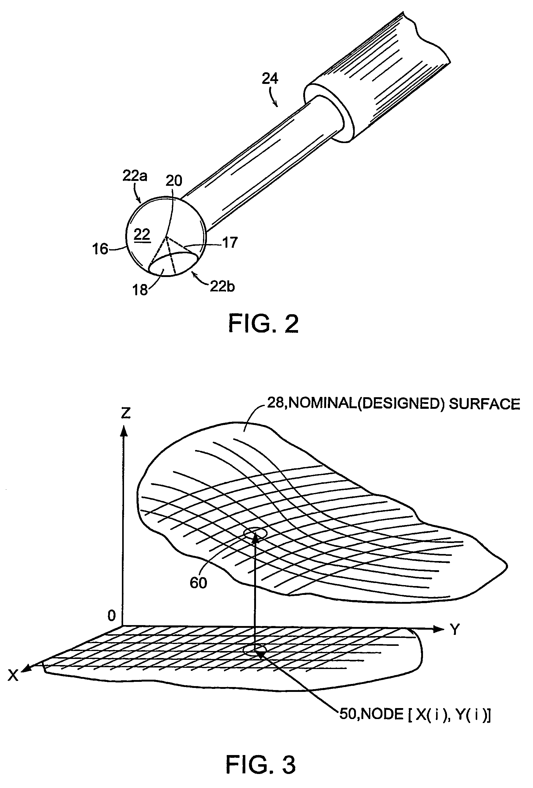 Method and system for visualizing surface errors
