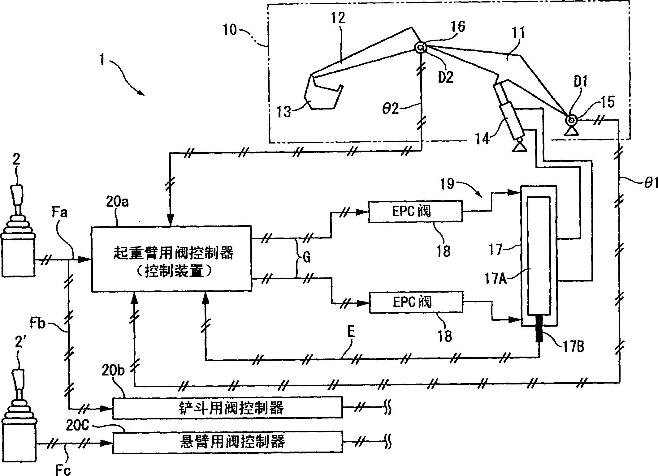 Controller for work implement of construction machinery, method for controlling construction machinery, and program allowing computer to execute this method