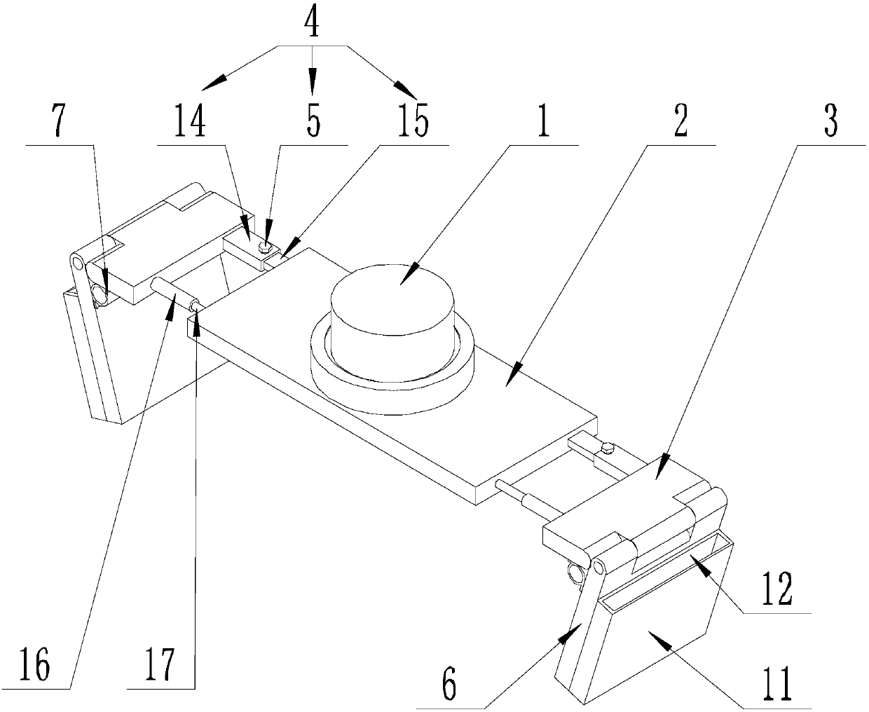 Palmar venous authentication device convenient to quickly operate