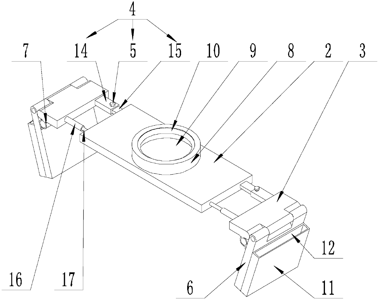 Palmar venous authentication device convenient to quickly operate