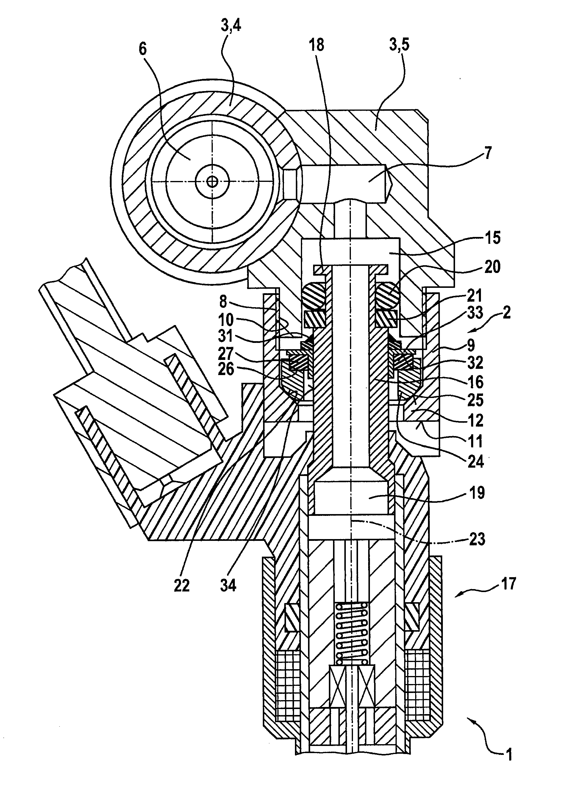 Fuel injection system comprising a fuel-guiding component, a fuel injection valve and a mounting