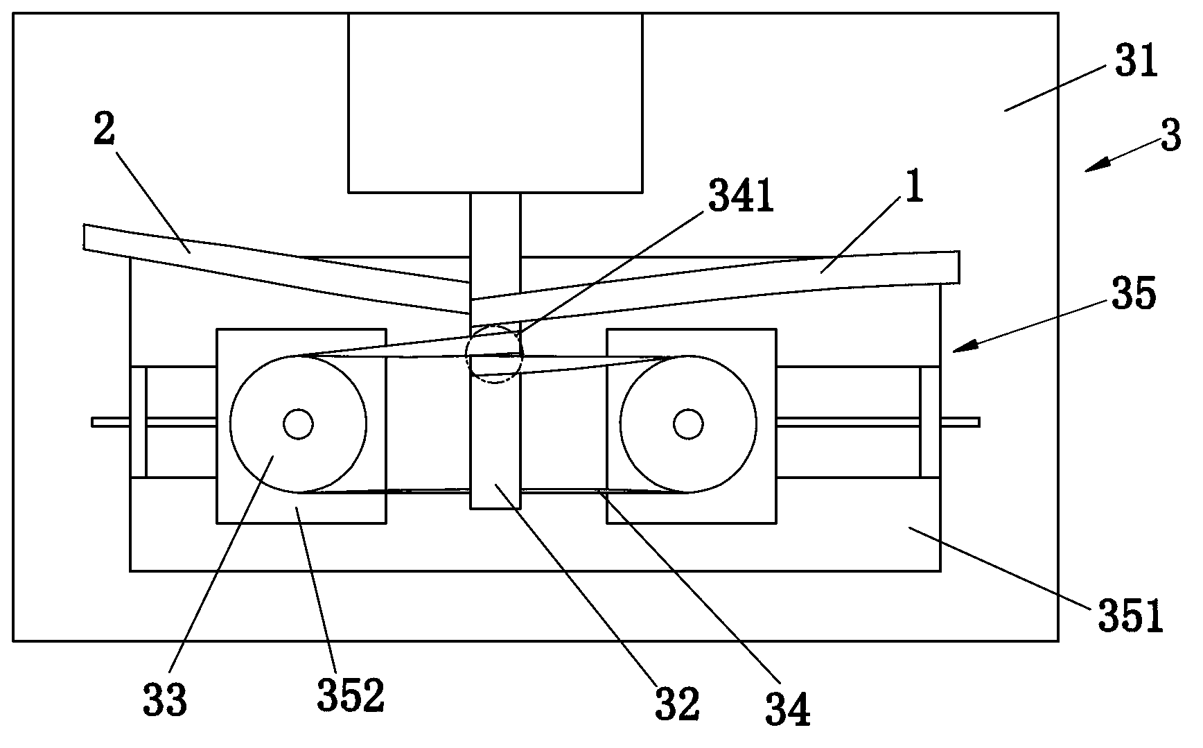 Production device for protective sleeves for motor parts