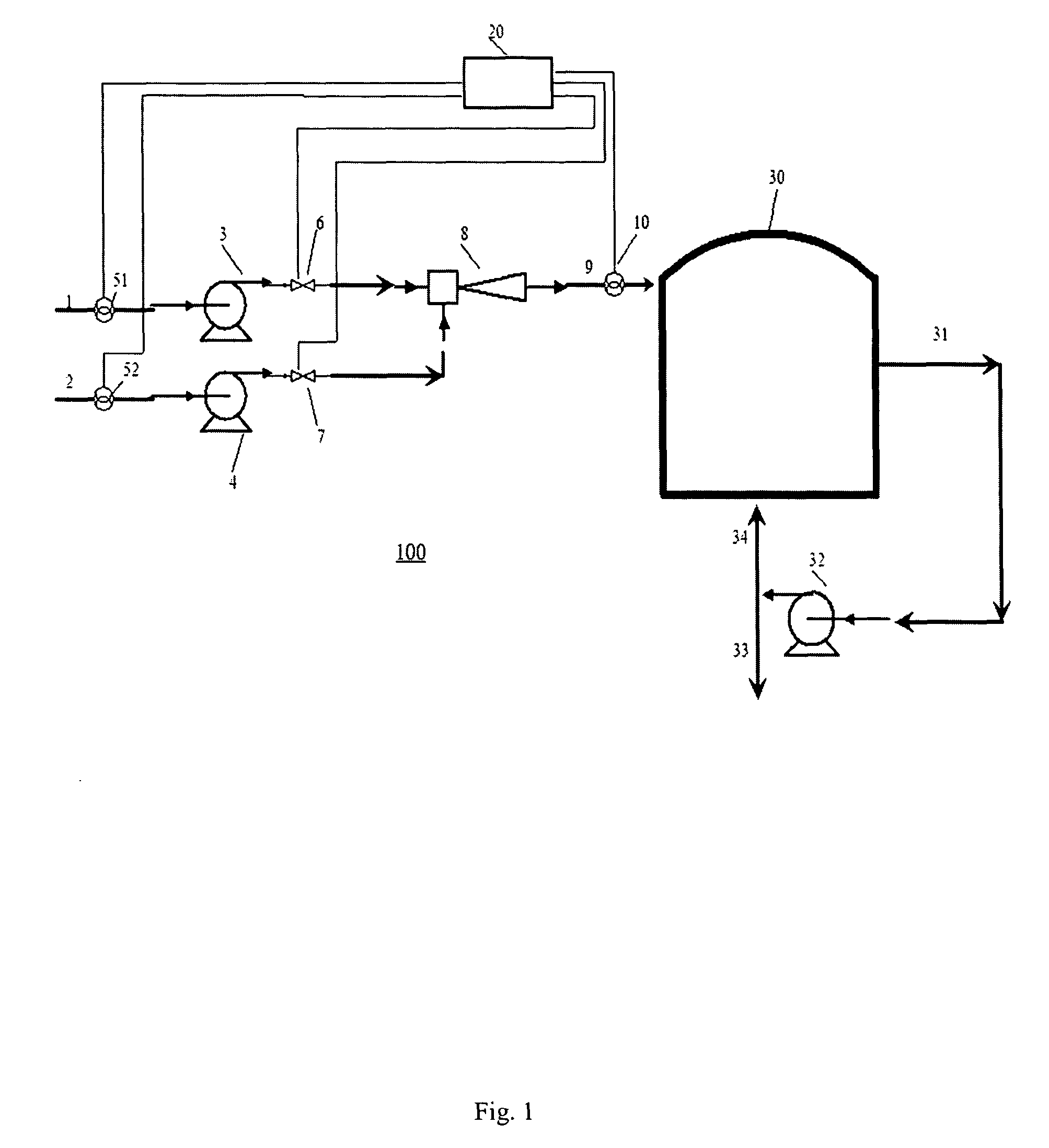 Process for blending refrigerants