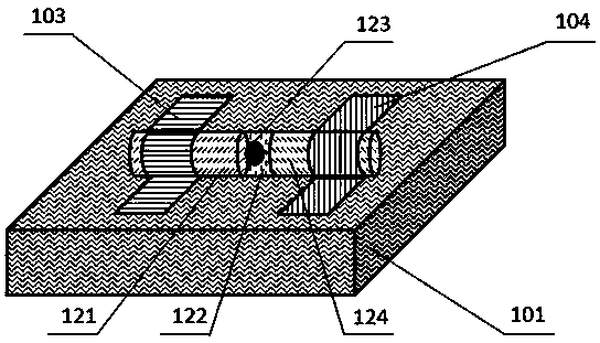 Solar-blind ultraviolet single-photon source and preparation method thereof