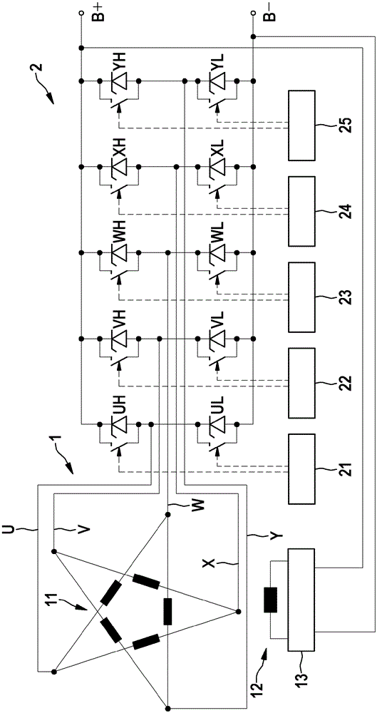 Generator-operated motor and operation of device consisting of active bridge rectifier