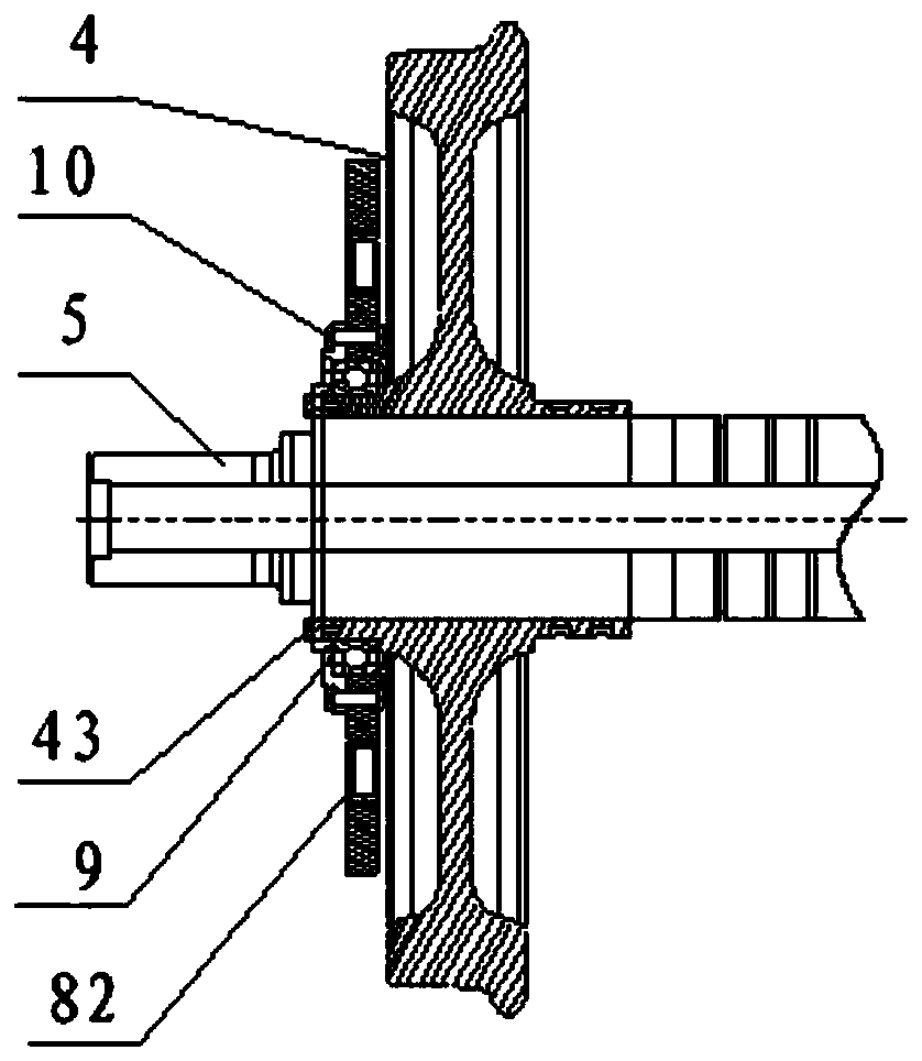 Transverse driving mechanism for gauge-changeable wheel set and gauge-changeable wheel set