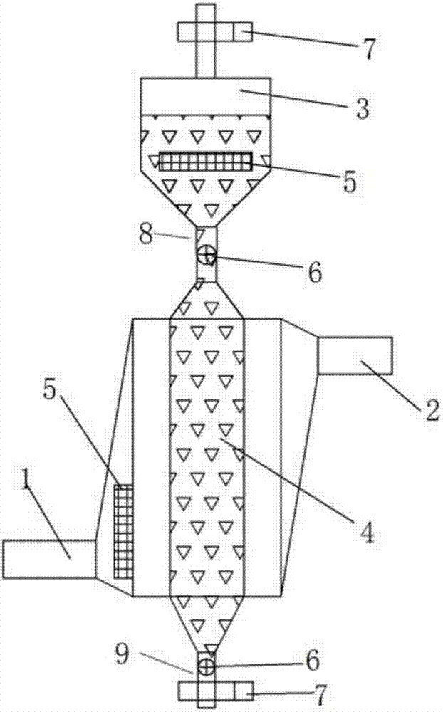 Flue gas purifying and absorbing tower and treatment method thereof