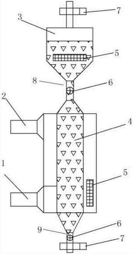 Flue gas purifying and absorbing tower and treatment method thereof