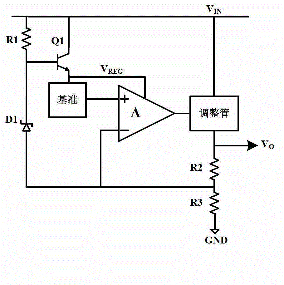 Stabilized power circuit used in high-voltage direct current-direct current (DC-DC) converter