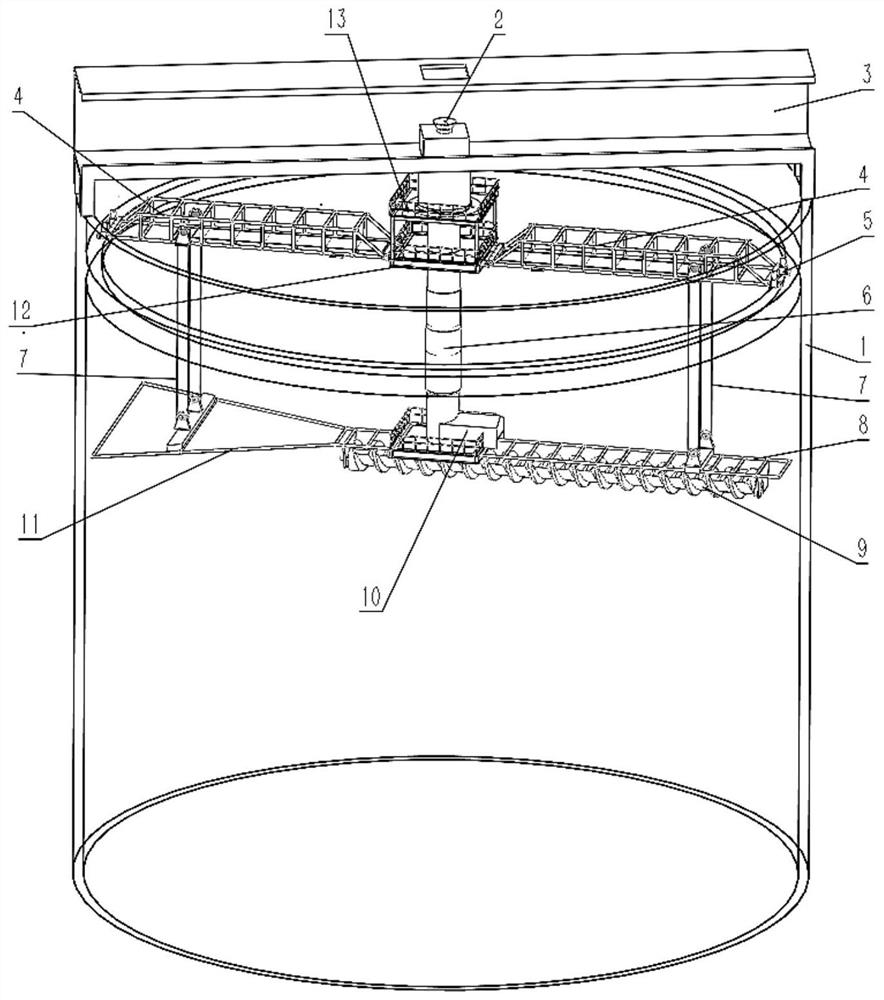 Annular rotary air supply device for coal storage Eurosilo