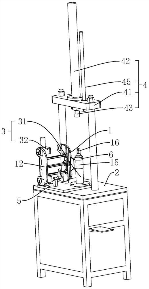 Hanger shaft installation workbench for brake lever hanger