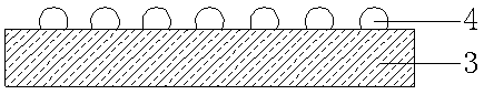 Single-chip packaging piece with adhesive film replacing bottom fillers and manufacture process thereof