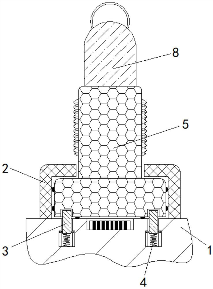 A data storage device capable of avoiding the looseness of the connection port after repeated plugging and unplugging