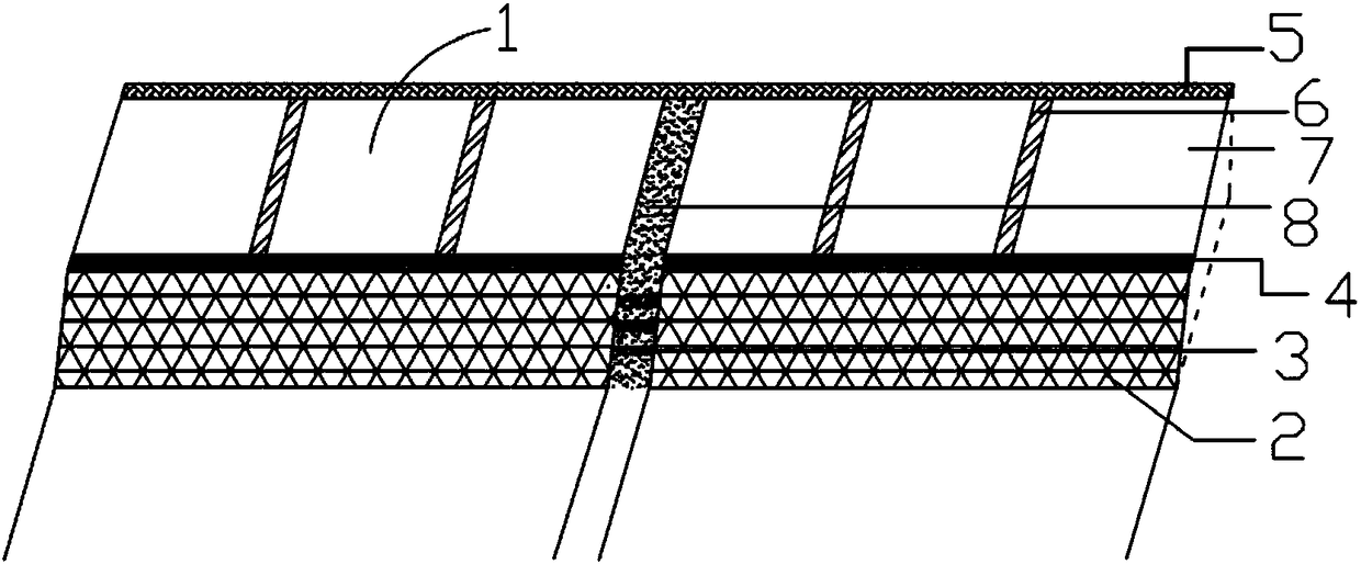 Water catchment sponge slope protection structure