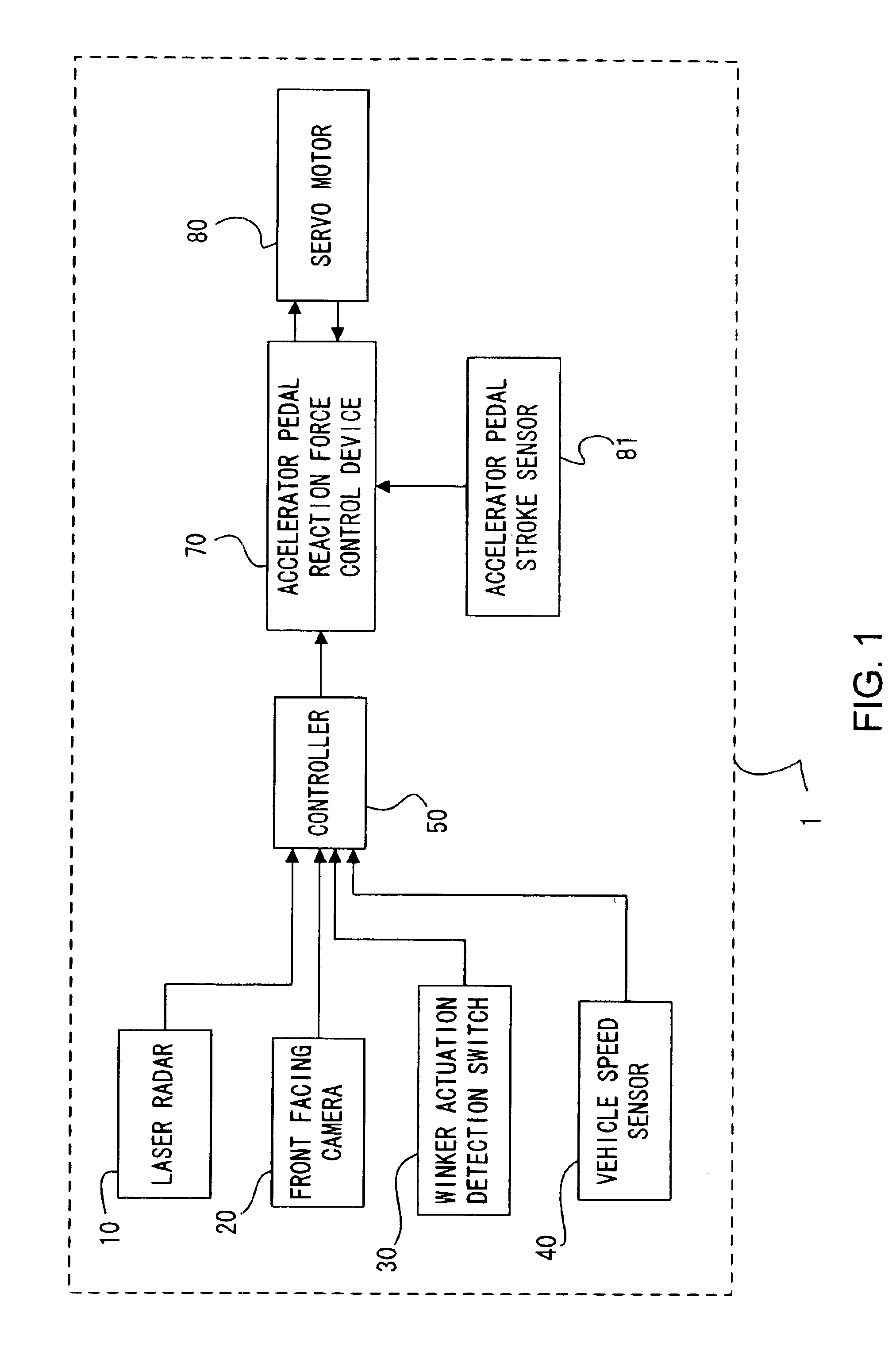 Driving assist system for vehicle