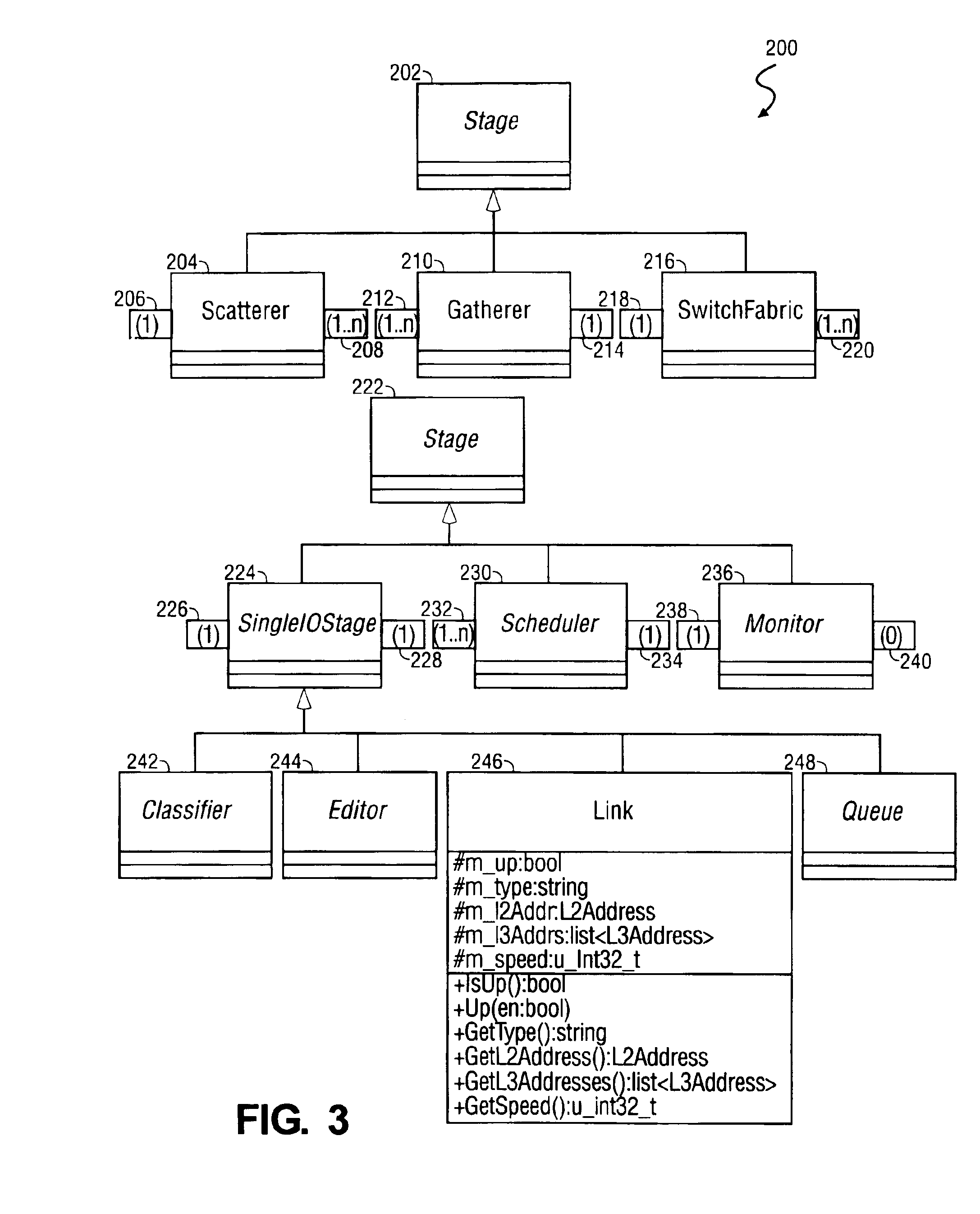 Method for representing and controlling packet data flow through packet forwarding hardware