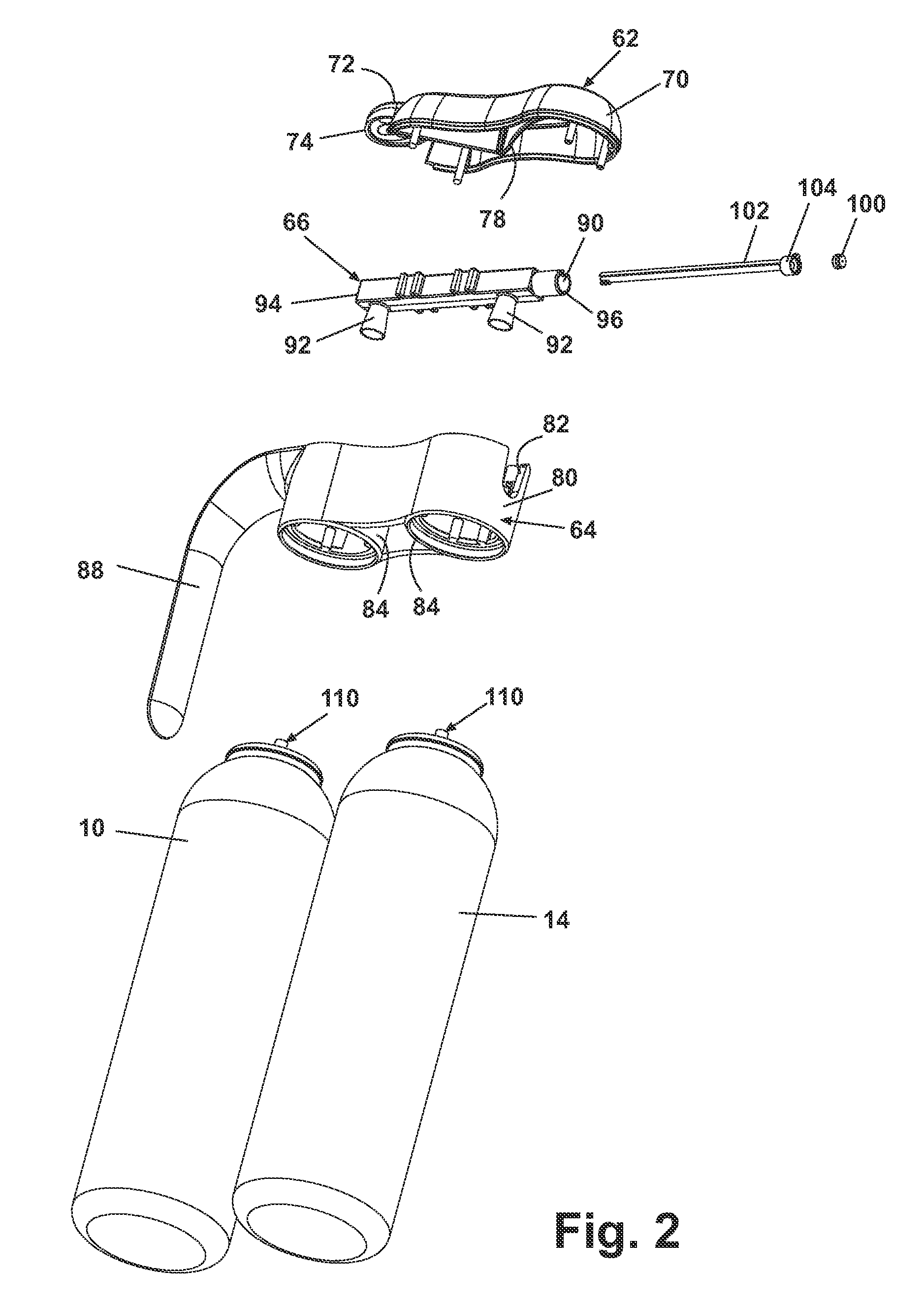 Manual sprayer with dual bag-on-valve assembly