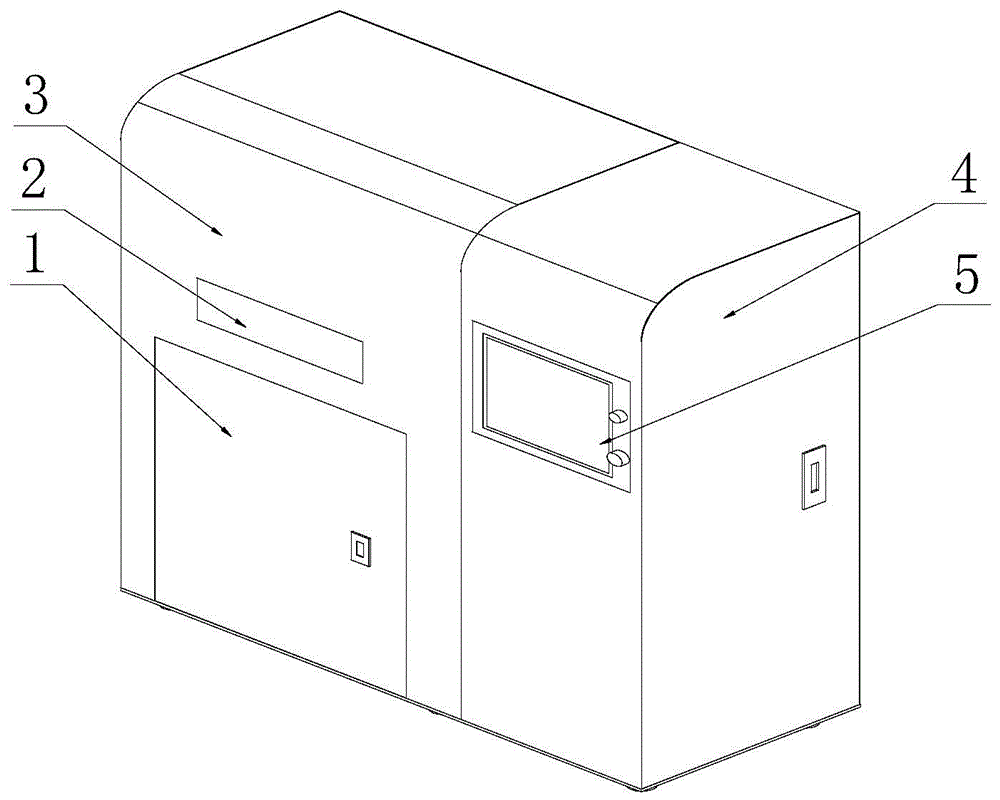 A dual-piston metal laser selective melting forming equipment