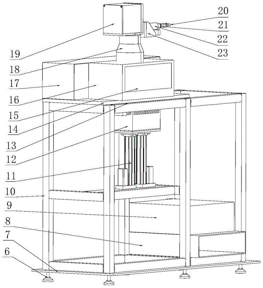 A dual-piston metal laser selective melting forming equipment