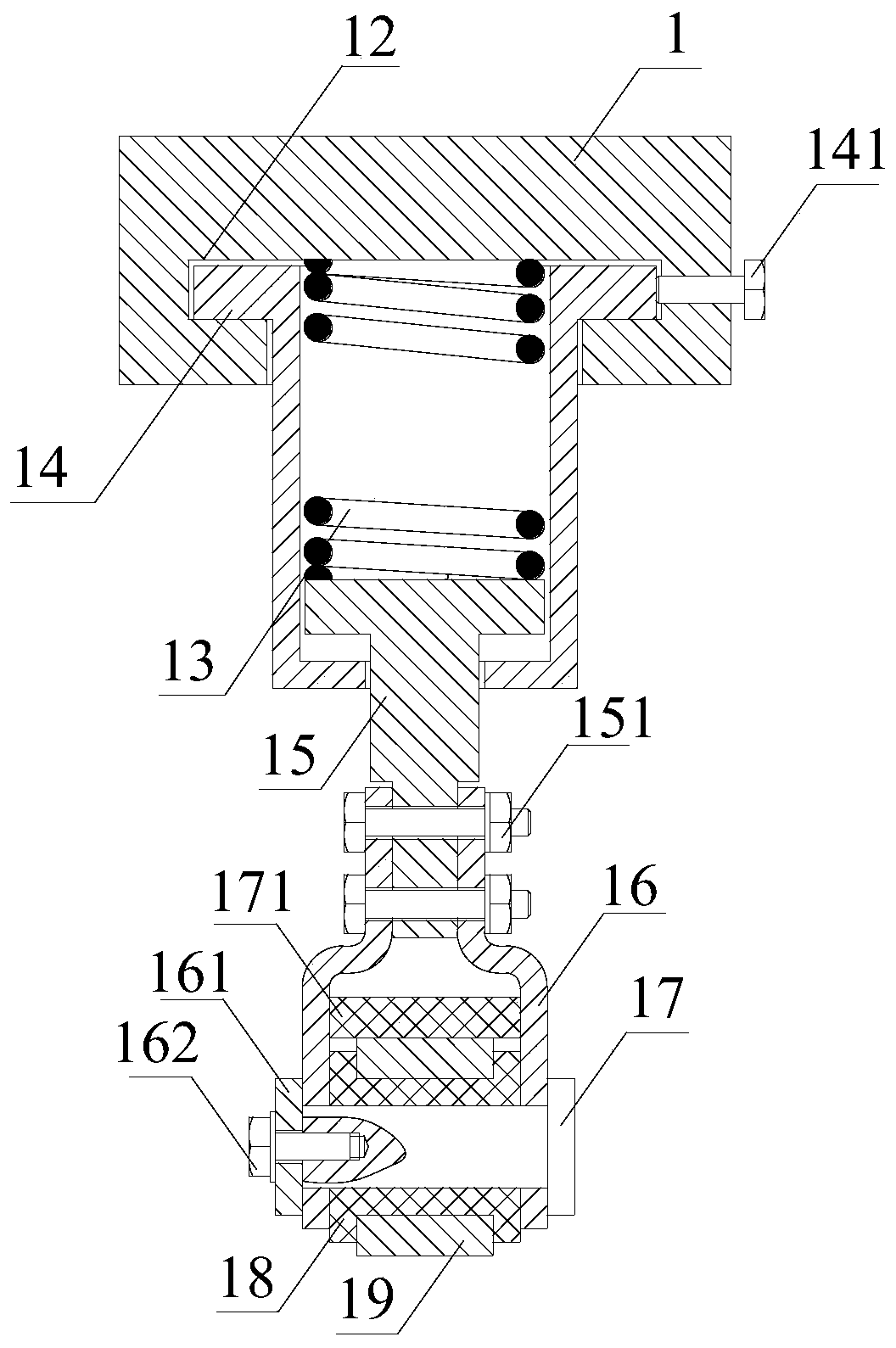 Laser cladding device for self-healing of cracks of cladding layer and processing method of laser cladding device