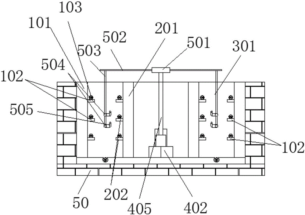 Hanging-type heat treatment device of high temperature resistant bearing and treatment method