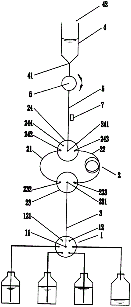 An analytical metering device and a liquid analysis system